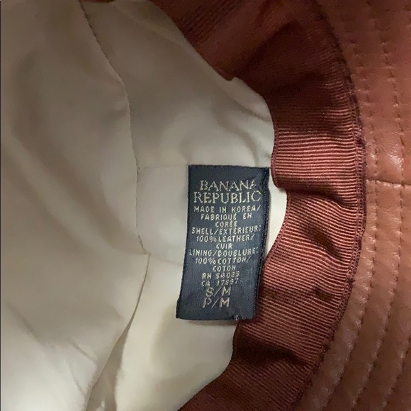 BANANA REPUBLIC Genuine Leather Hat - Picture 3 of 6